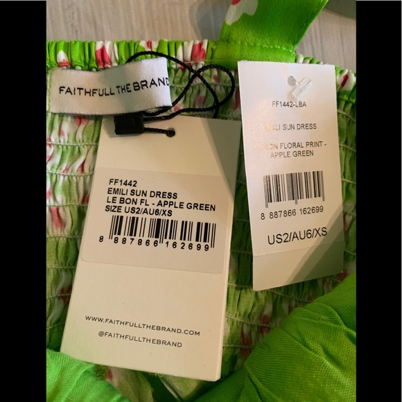 NWT Faithful The Brand Emili Size 2 Midi Sun🌞 Dress - Picture 10 of 12